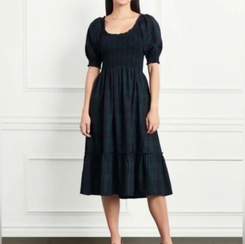 Hill House The Louisa Nap Tartan Dress Medium